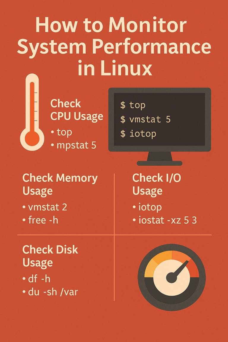 How to Monitor System Performance in Linux