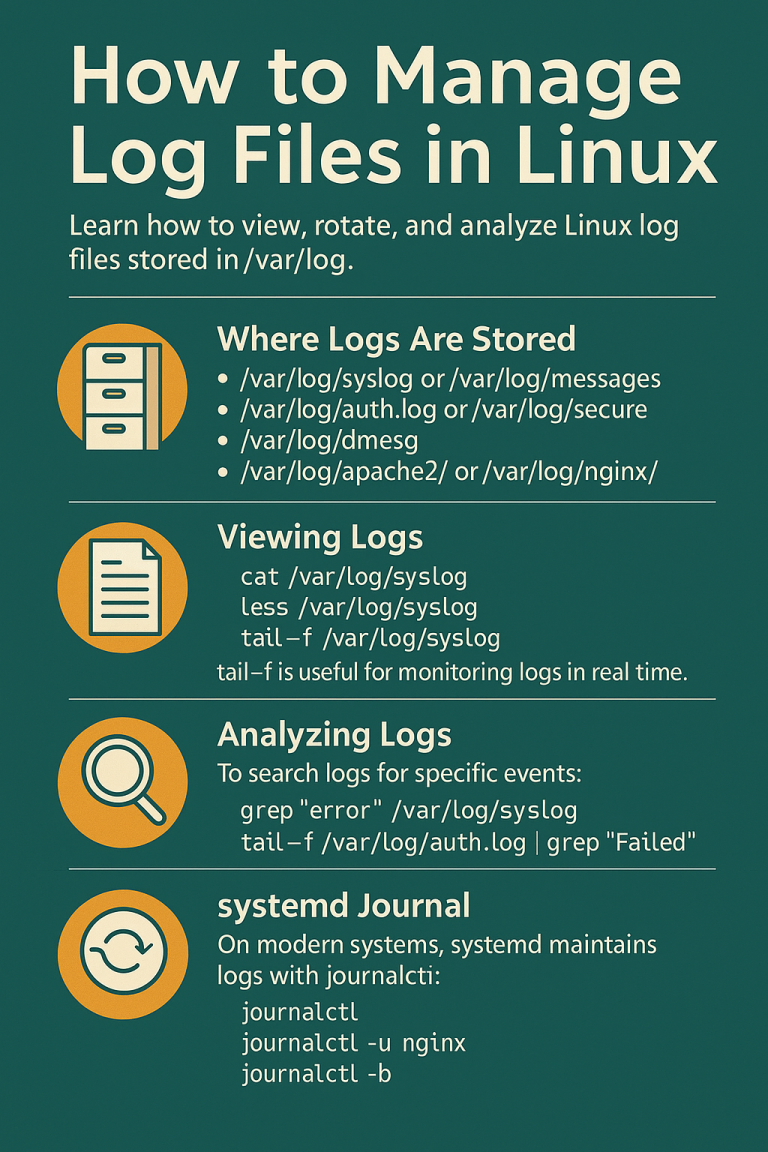 How to Manage Log Files in Linux