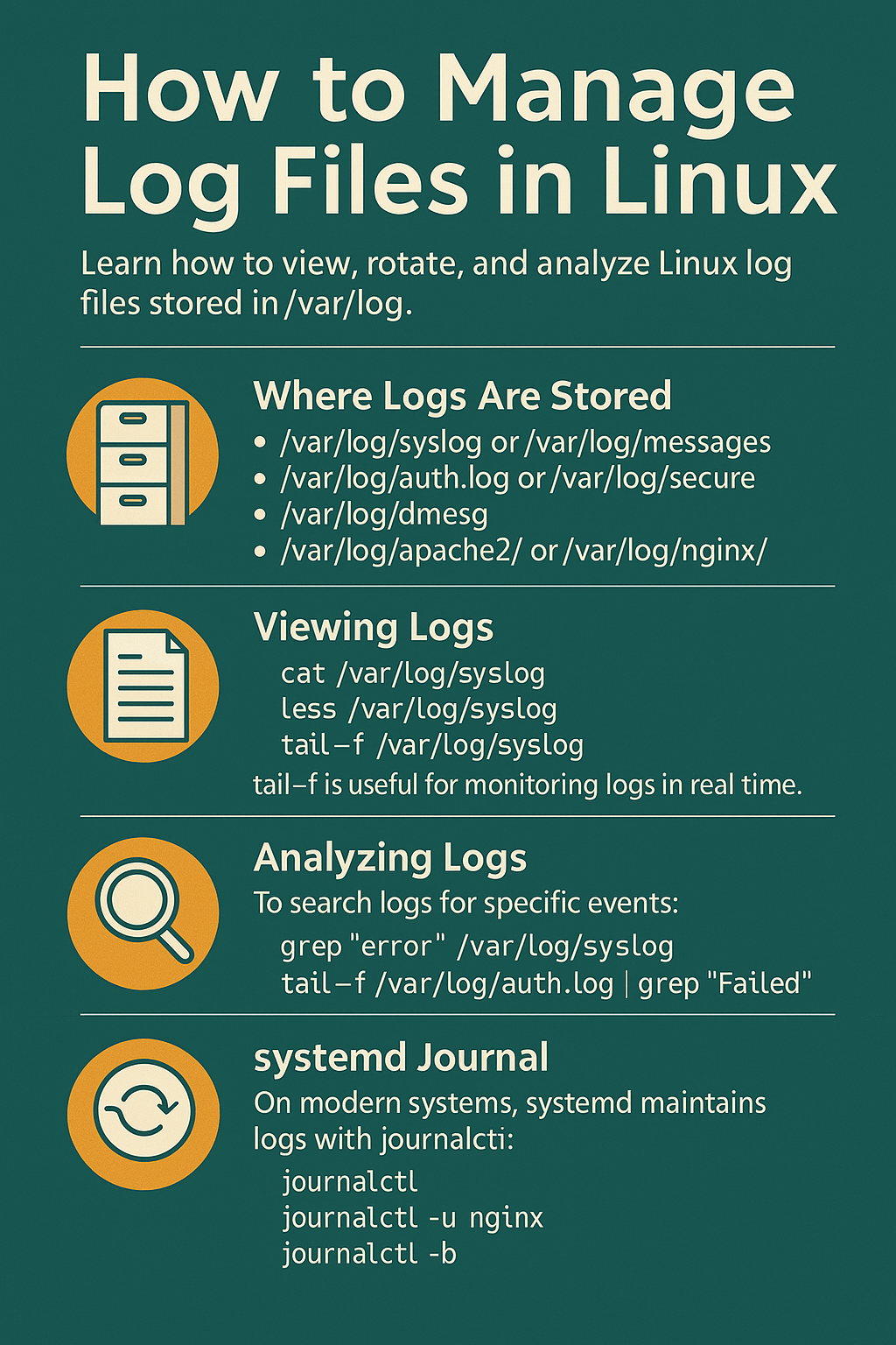 How to Manage Log Files in Linux