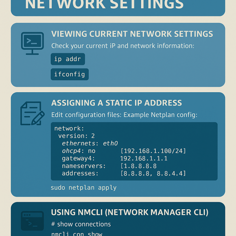 How to Configure Network Settings in Linux
